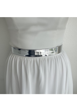 Bianco Evento PA91S Ceinture Mariage Argent ()