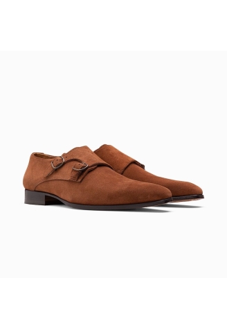 Paulo Bellini Ugento Chaussure Mariage Homme Suède Cognac