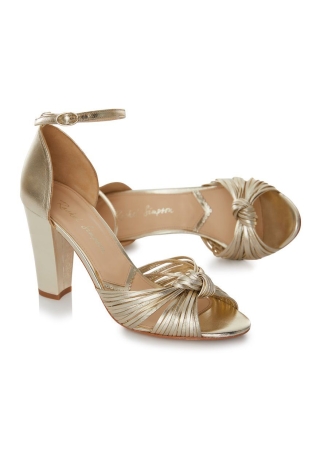 Rachel Simpson Harper Chaussures Mariage Or