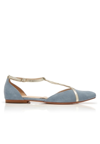 Rachel Simpson Bronte Chaussures Mariage Bleu ()