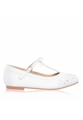 The Perfect Bridal Company Ruthie Blanc Chaussure Communion Fille ()