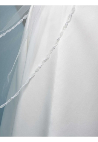 Poirier S430-120-SOFT Voile Perles & Paillettes Bordure - 120 cm