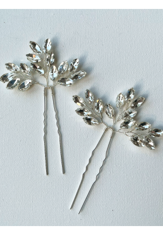 Sally Jane Bridal Épingles Esther Argent
