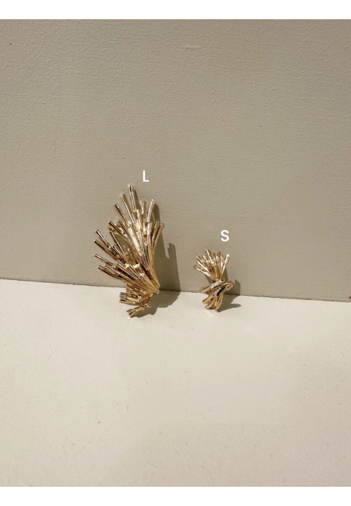 Boucles d'oreilles Lizeron Iris – Paire asymétrique (grande/petite) ()