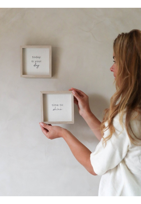Leeff Cadre déco Dion « Aujourd’hui, c’est ton jour » ()