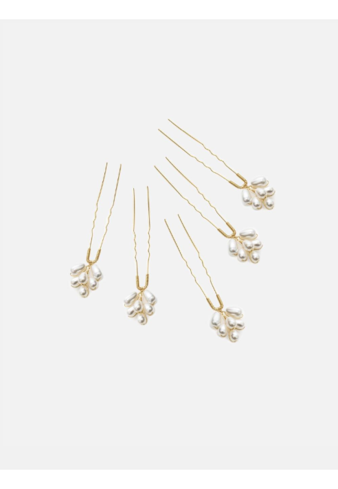 Abrazi Épingles à Cheveux Perla Or ()