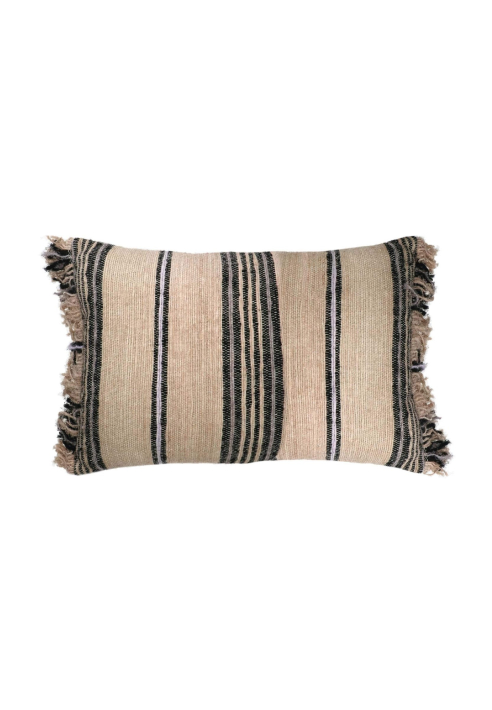 Pomax - RAIA - Coussin - Coton- Longueur 60 x Largeur 40 cm - Beige ()