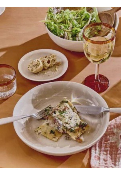 Pomax RENOIR – Service de couverts 16 pièces 18/10 – Acier inoxydable – Blanc