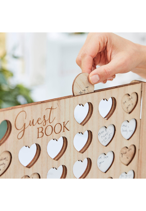 Ginger Ray BR-384 Botanical Wedding Quatre d'affilée Livre d'or