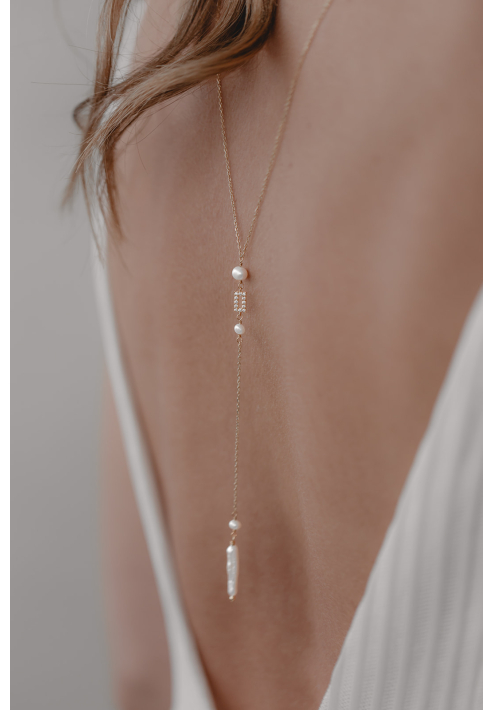 Juvelan High Art Back collier de mariée