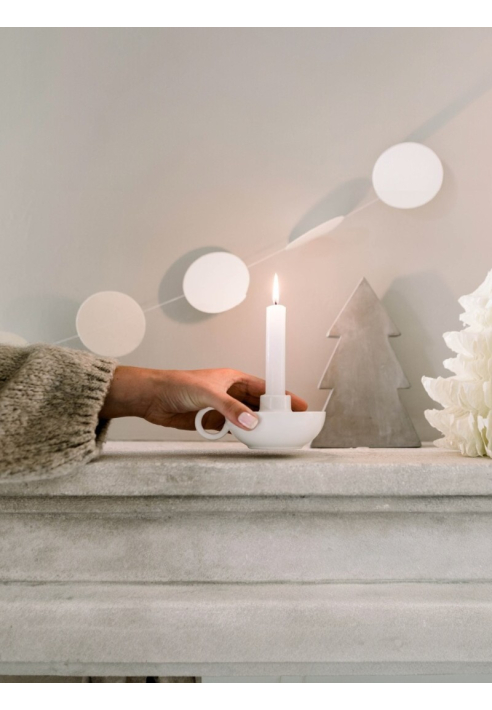 Bougeoir Chris blanc — Leeff 18177