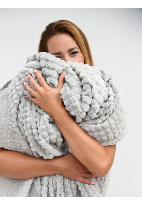 Leeff 18456 Plaid Puk Gris Clair