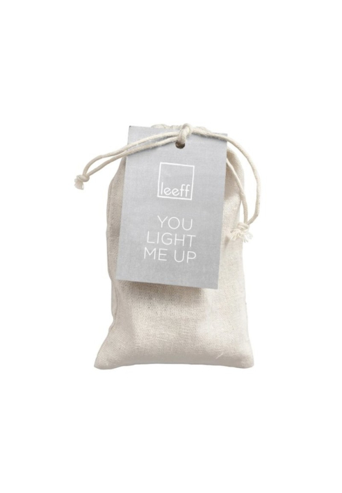 Leeff Bougies chauffe-plat, lot de 10 avec pochon en jute