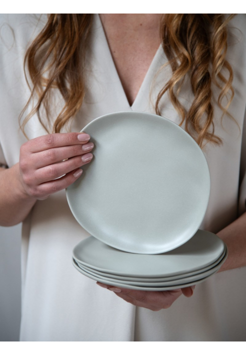 Assiette petit-déjeuner Owen gris