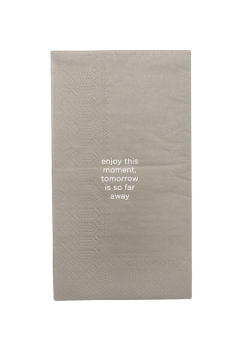 Serviettes Leeff 18766 — enjoy this moment (taupe) ()