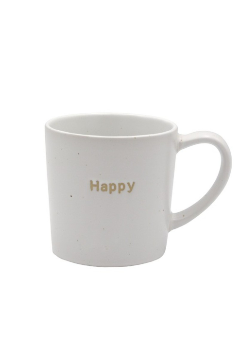 Leeff Mug Morris 'Happy' — blanc ()