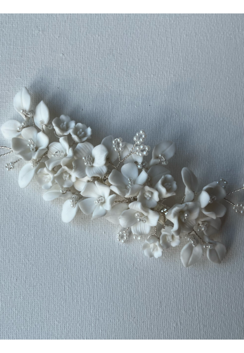 Sally Jane Bridal Lizzie Peigne à cheveux Argent