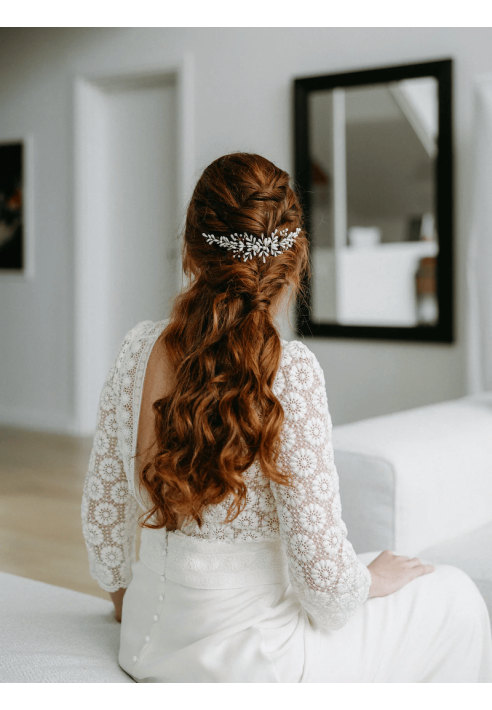 Lizeron Agathe Peigne cheveux Blanche ()