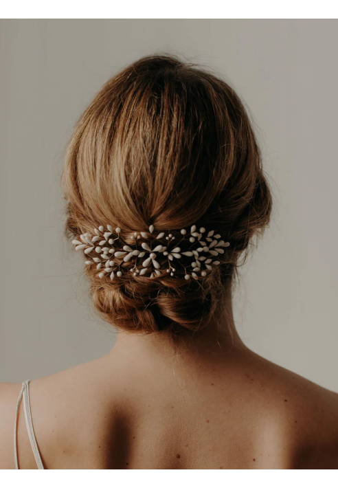 Lizeron Daphne Peigne cheveux Blanche