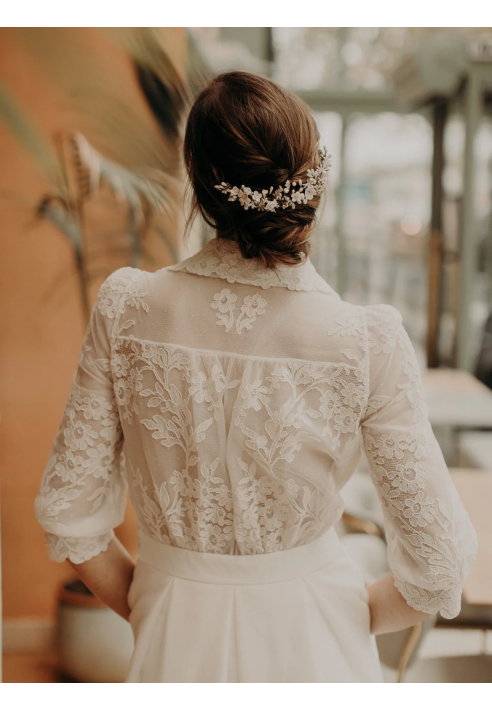 Lizeron Perrine Peigne cheveux Blanche ()