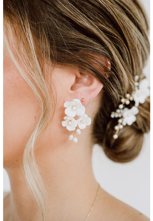 Perlenbräute Coco Boucles d’oreilles petit modèle ()