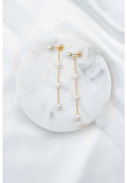 Perlenbräute Lola Boucles d’oreilles