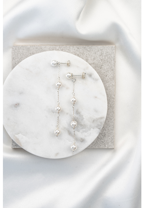 Perlenbräute Lola Boucles d’oreilles