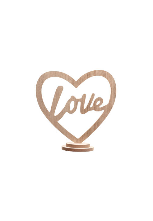 Décoration LOVE Stand Naturel