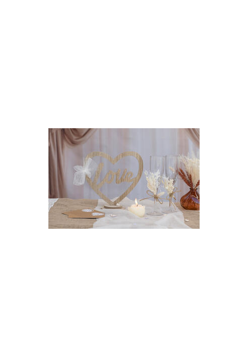 Décoration LOVE Stand Naturel ()