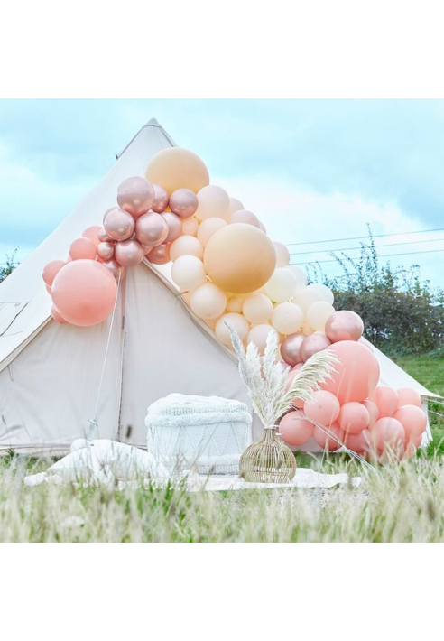 Ginger Ray BA-317 Balloon Arch Luxe Peach Arche de ballons
