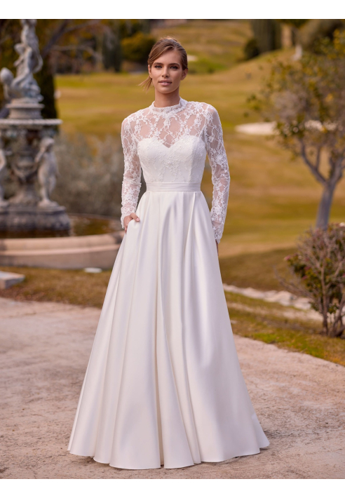 Bianco Evento Darla - Jupe de mariée en satin ()