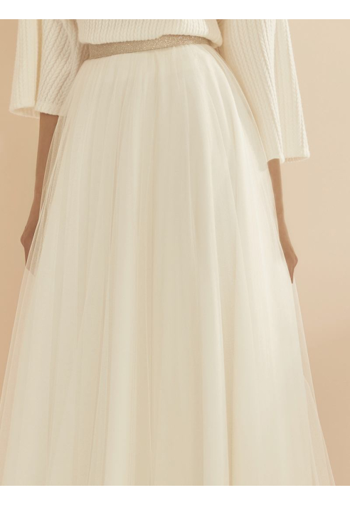Bianco Evento Passion Jupe Ivoire