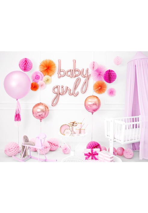 Ballon d'aluminium Baby Rose d'or (73cm)