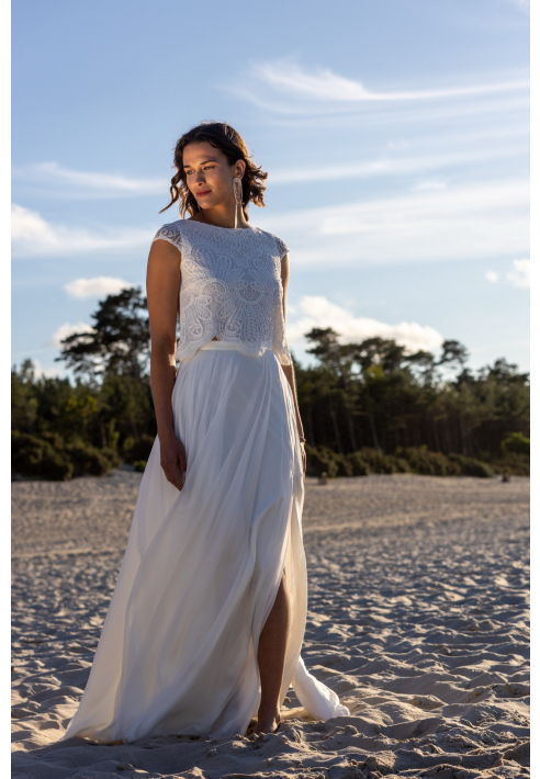 Jupe de mariée Blair SD24 en soie ivoire – Novias