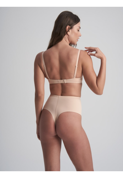 BYE BRA String Taille Mi-Haute Sculptant Beige