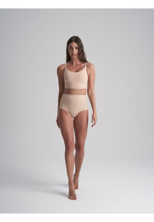 BYE BRA Sculpting Culotte Taille Moyenne Beige