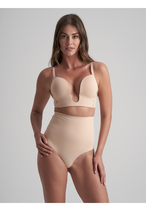 BYE BRA Contrôle de Taille Haute Culotte Beige ()