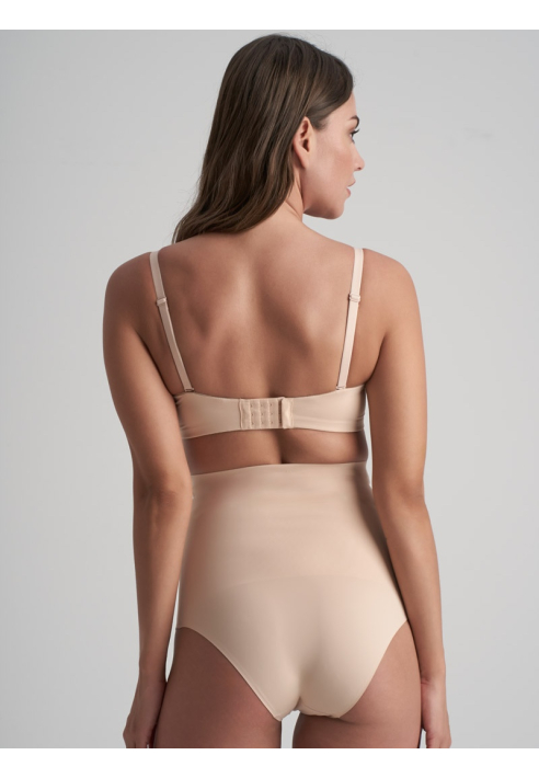 BYE BRA Contrôle de taille Haut Hipster Beige
