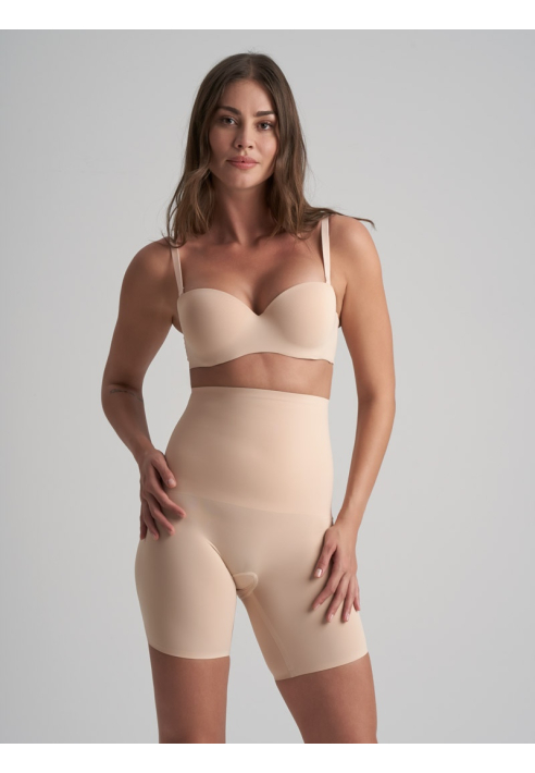 BYE BRA Contrôle de Taille Haute Short Beige ()
