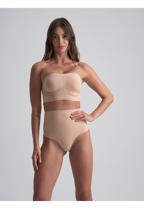 BYE BRA Soft Touch Culotte Taille Moyenne Beige ()