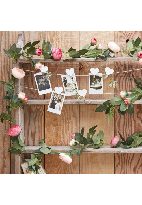 Rustic Country CW-282 Guirlande de Rose Décorative