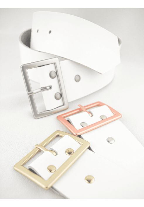 Forever & Eva G1005 Ceinture en Cuir Doré