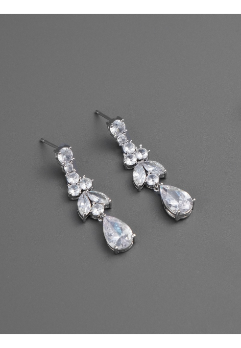 G. Westerleigh ER4145 Boucle d'Oreille Mariage Argent