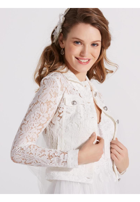 LILLY 09-3805-CR Bolero Dentelle ()