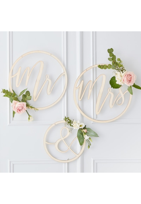 Ginger Ray GO-101 Gold Wedding crecles de decoration en bios ()
