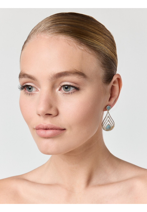 Poirier JE-75216 Boucles d'oreilles dorées ()