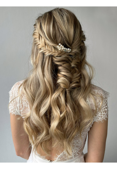 Sally Jane Bridal Jill Peigne cheveux Argent ()