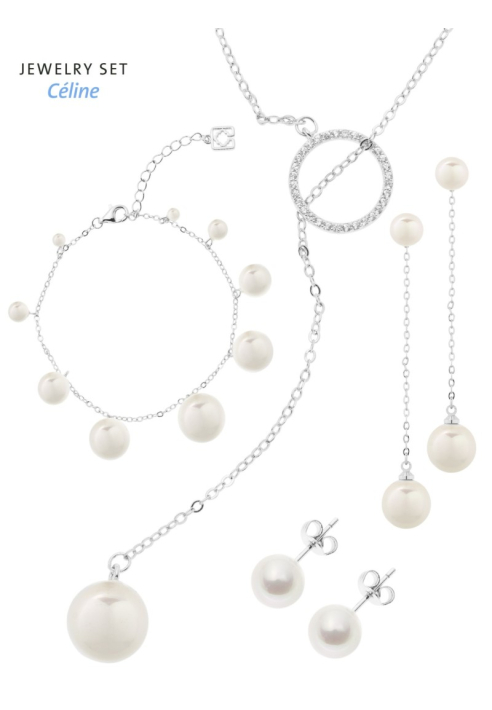 Poirier JS-005 Parure Mariage Céline Argent ()