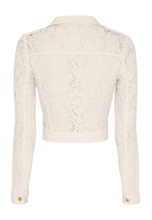 LILLY 09-790-CR Veste Mariage Ivoire Dentelle