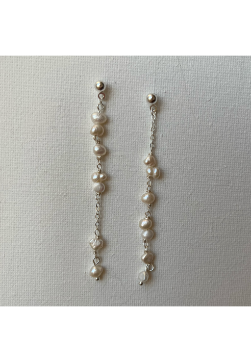 Sally Jane Bridal Mila Earrings Silver